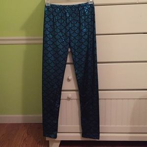 Mermaid print leggings
