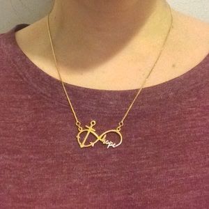 🎉HP 4/28🎉 ⚓️ Cute gold hope anchor necklace ⚓️