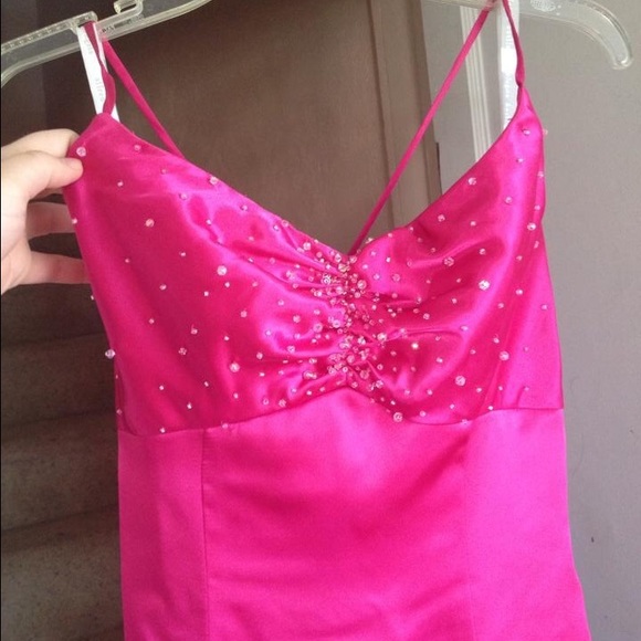 Size 8 Pink Prom Gown - Picture 1 of 4