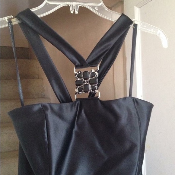 Size 8 All Black Prom Gown