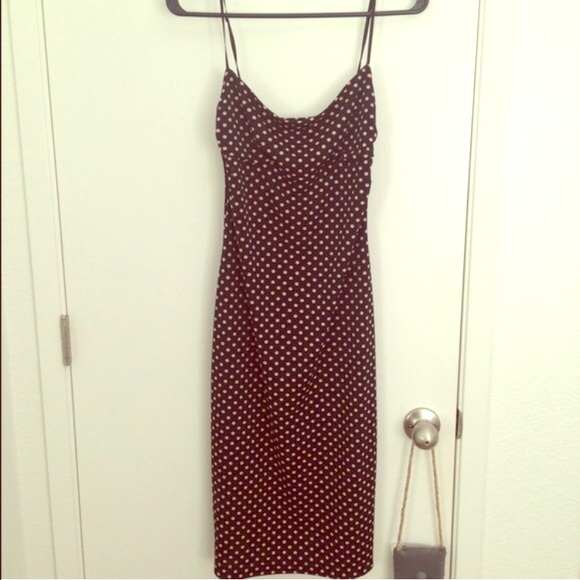 Bcbg polka dot dress