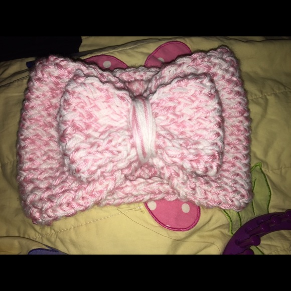 Pink Bow Turban Headband