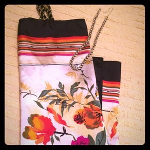 Unique floral scarf top