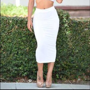 Fashion nova oil olive skirt