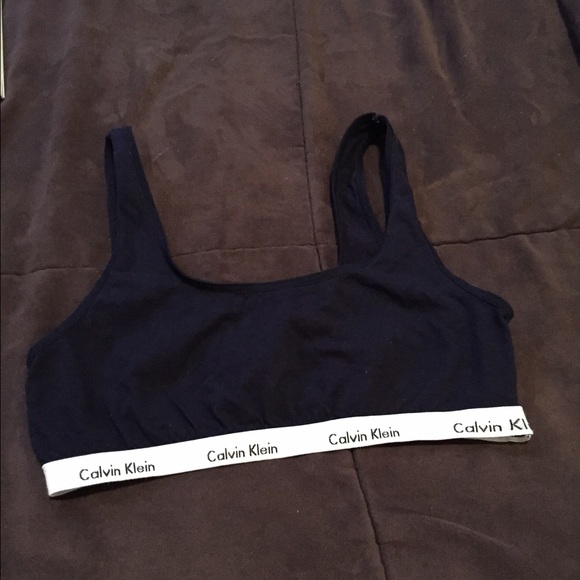 Navy blue Calvin Klein sports bra