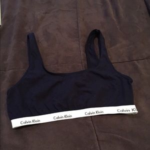 Navy blue Calvin Klein sports bra