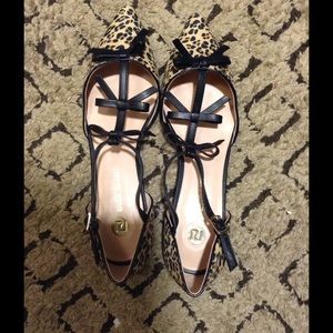 River Island flats, with bows detail