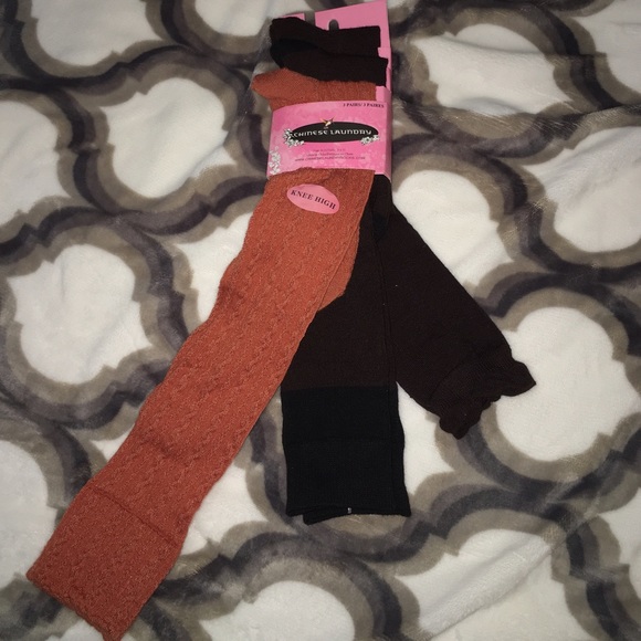 3 pair of high knee socks🙃