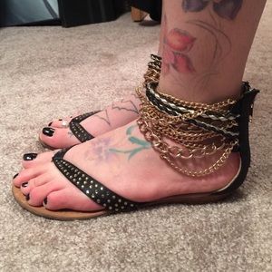 Ziti soho gladiator sandals size 6