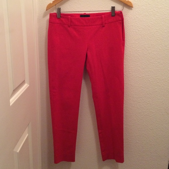 Bright red petal pushers/pants