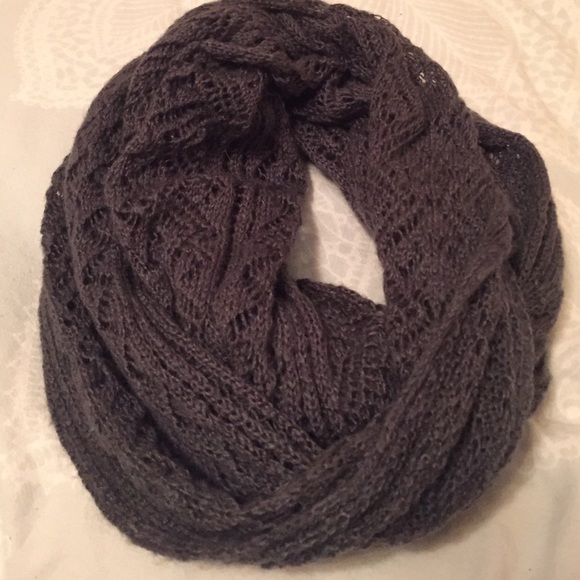 Grey infinity scarf