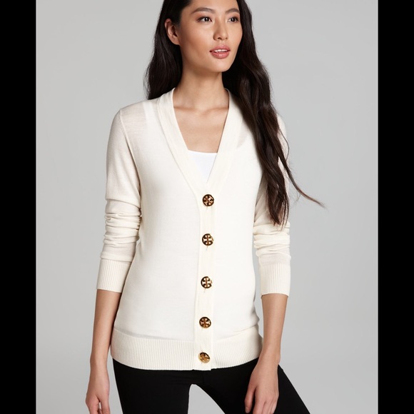 Tory Burch Sweaters - NWT Tory Burch Logo Button Cardigan