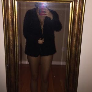 Black fuzzy jacket