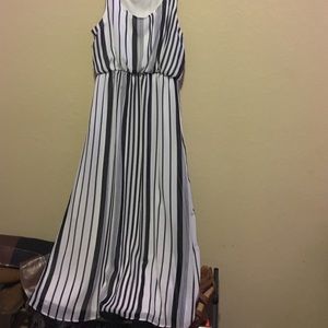 Black and white Maxi dress