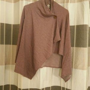 One Button Wrap Cardigan