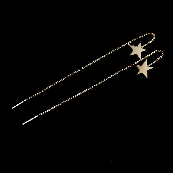 14K GOLD, 'Rock Star'  studs  ⭐️⭐️
