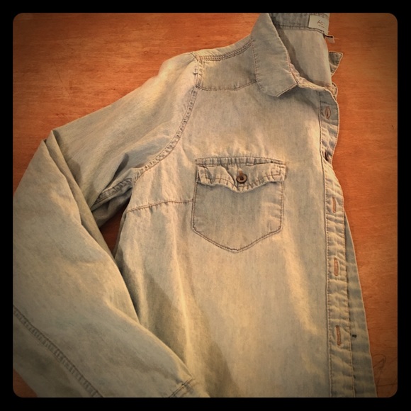 Denim button up shirt