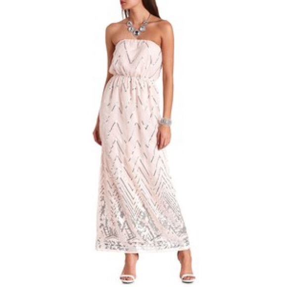 Charlotte Rousse Pink & Sequin NWT dress