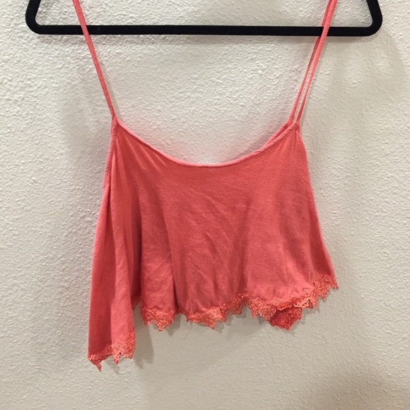 Coral crop top