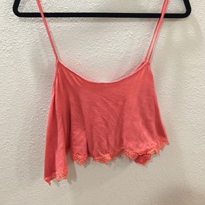 Coral crop top