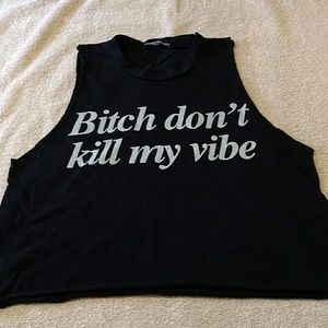 Sleeveless black Brandy Melville