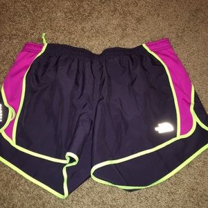 Track shorts by the north face