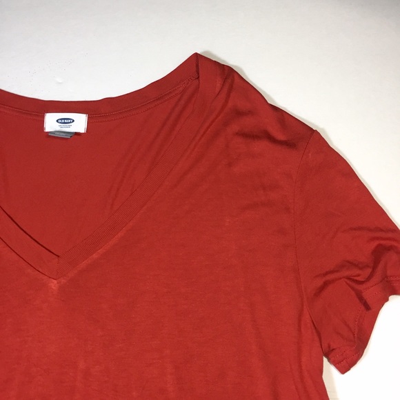 Burnt Orange V-Neck Tee