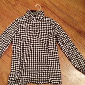 Old navy houndstooth fleece pullover