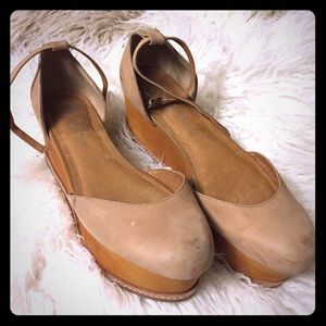 Jeffrey Campbell wooden platform shoes