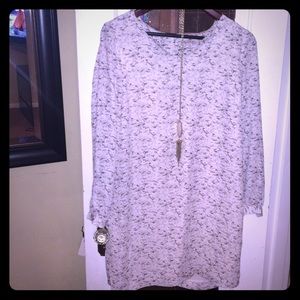 Lovely Long Sleeve Lila Rose Light Shift Dress