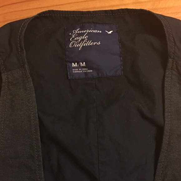 American Eagle Grey and Black Vest, Size M