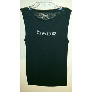 Bebe lace back tanktop