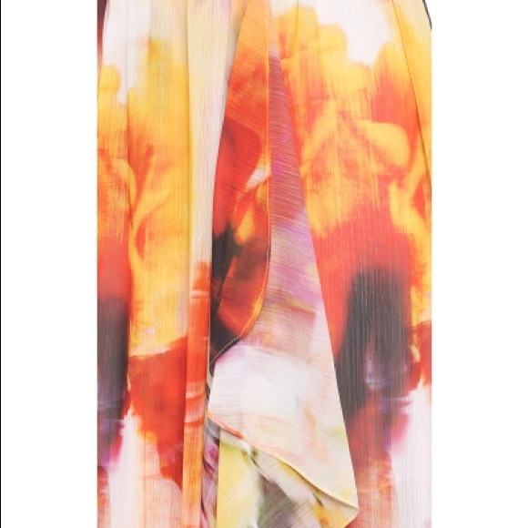 NEW Alice + Olivia watercolor maxi skirt - Picture 3 of 4