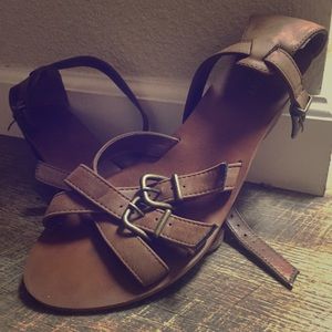 Old Navy sandals with a slight heel