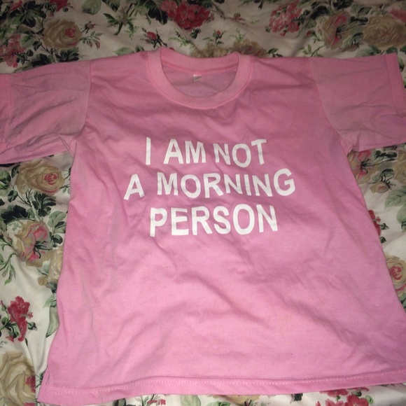 "I am not a morning person" Tshirt - Picture 1 of 1