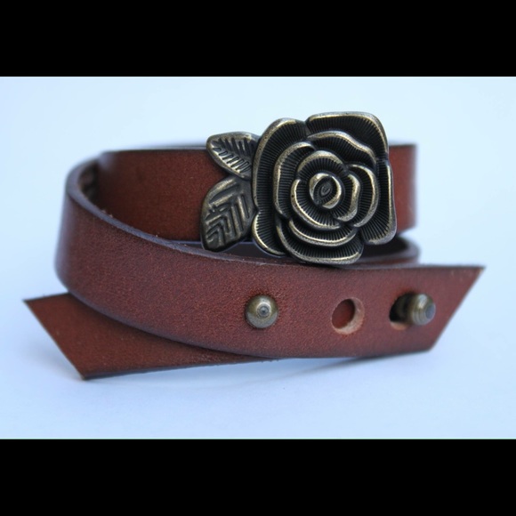 Leather cuff bracelet