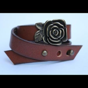 Leather cuff bracelet
