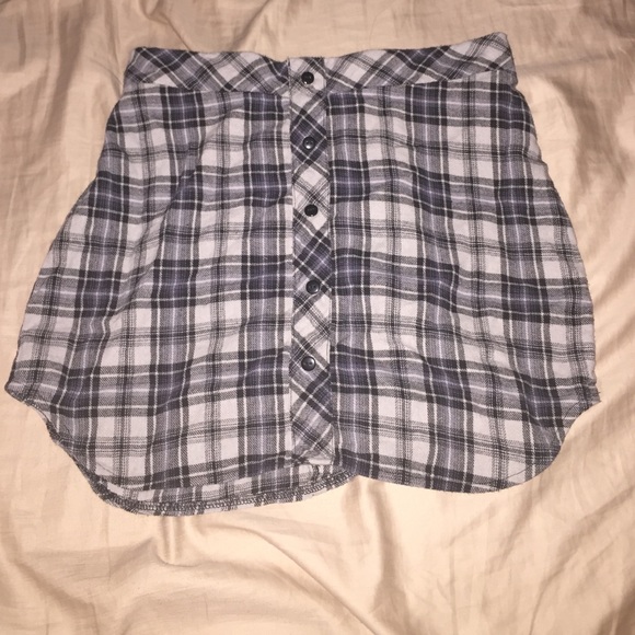 flannel Print skirt
