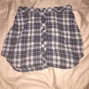 flannel Print skirt