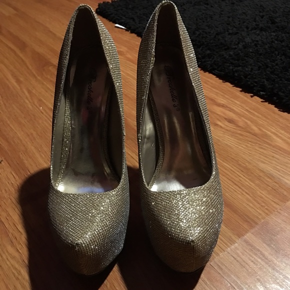 gold heels
