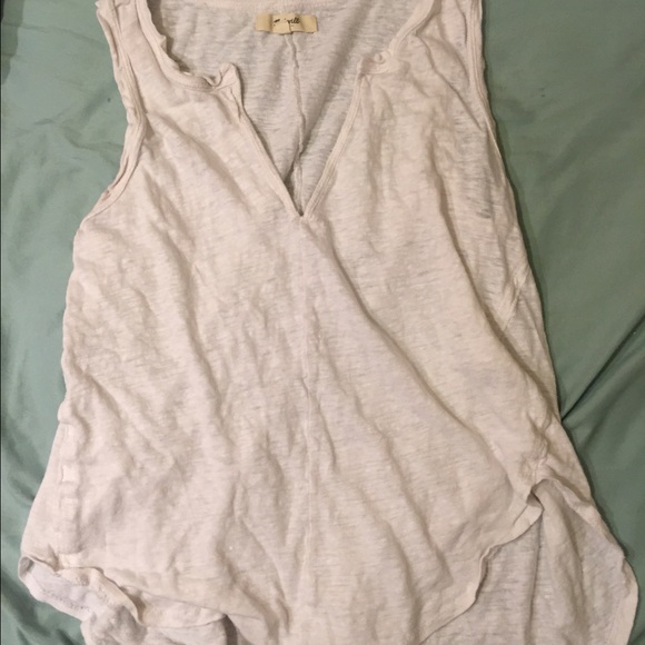 Plunging v-neck tank top