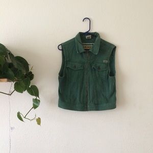 vintage jean vest