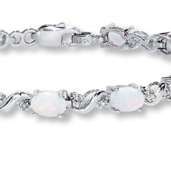 Kay Jewelers Jewelry Opal Bracelet With Diamonds Poshmark