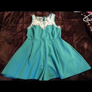 Woman's green romper