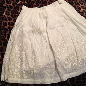 White woman's skirt