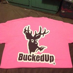 bright pink bucked up T!! 💙💚💜 (NOT FOR SALE)