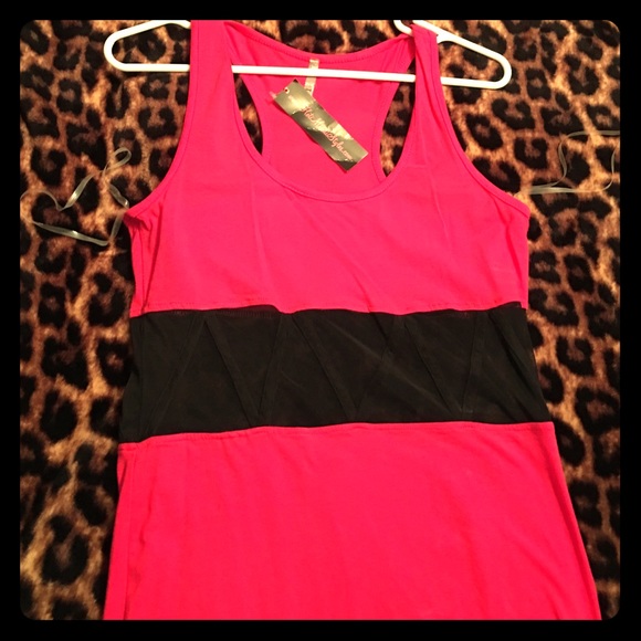 Woman's pink dress