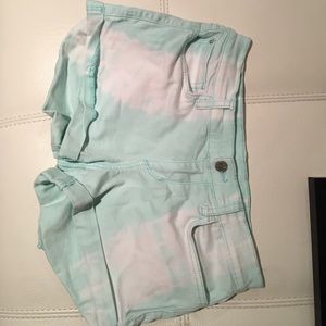 Light turquoise Jean shorts