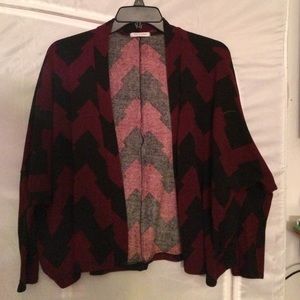 Maroon & Black cardigan