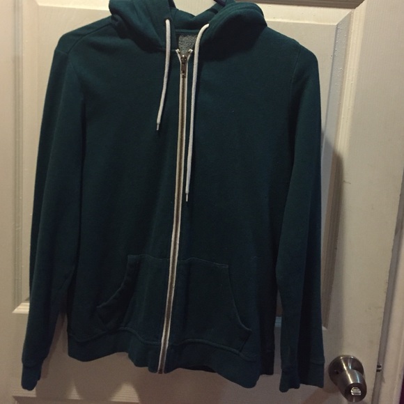 Teal zip up hoodie